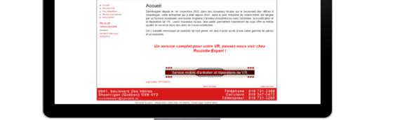 Site Internet – Roulotte Expert
